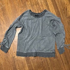 Lucky brand distressed crewneck